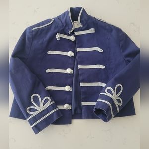 ADORABLE UNISEX FORMAL JACKET BLUE SIZE SAYS 3 BUT RUNS SMALL AS 2T